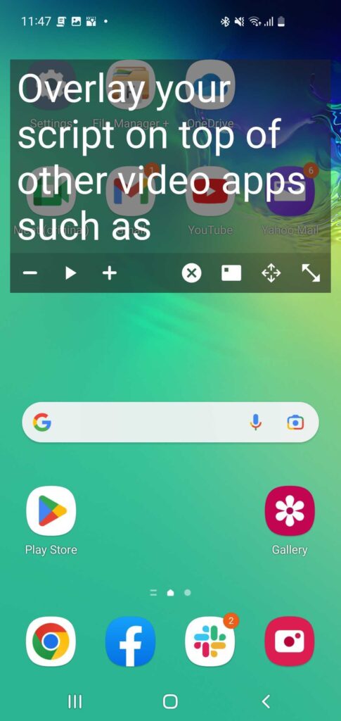 Overlay window above other apps on Android