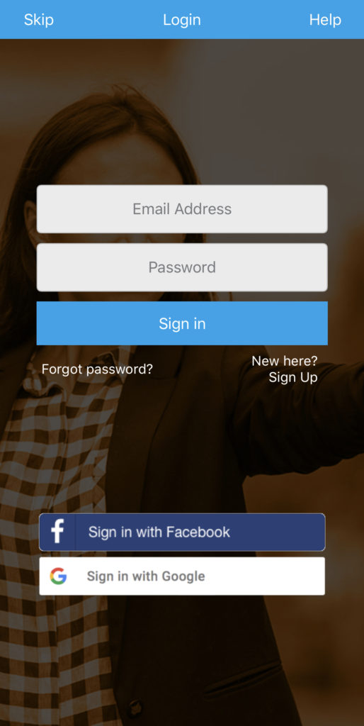 Scripted Video for business login page